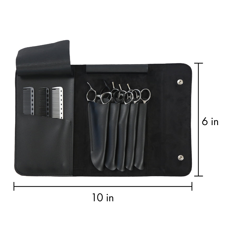 Professional Hair Shears Case – Leatherette Storage for Barber & Salon Scissors